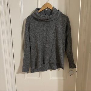 Madewell EUC detachable turtleneck wool cashmere blend gray size small
